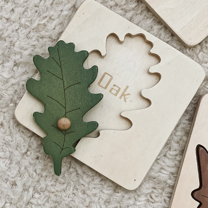 Children's early childhood leaf jigsaw puzzle