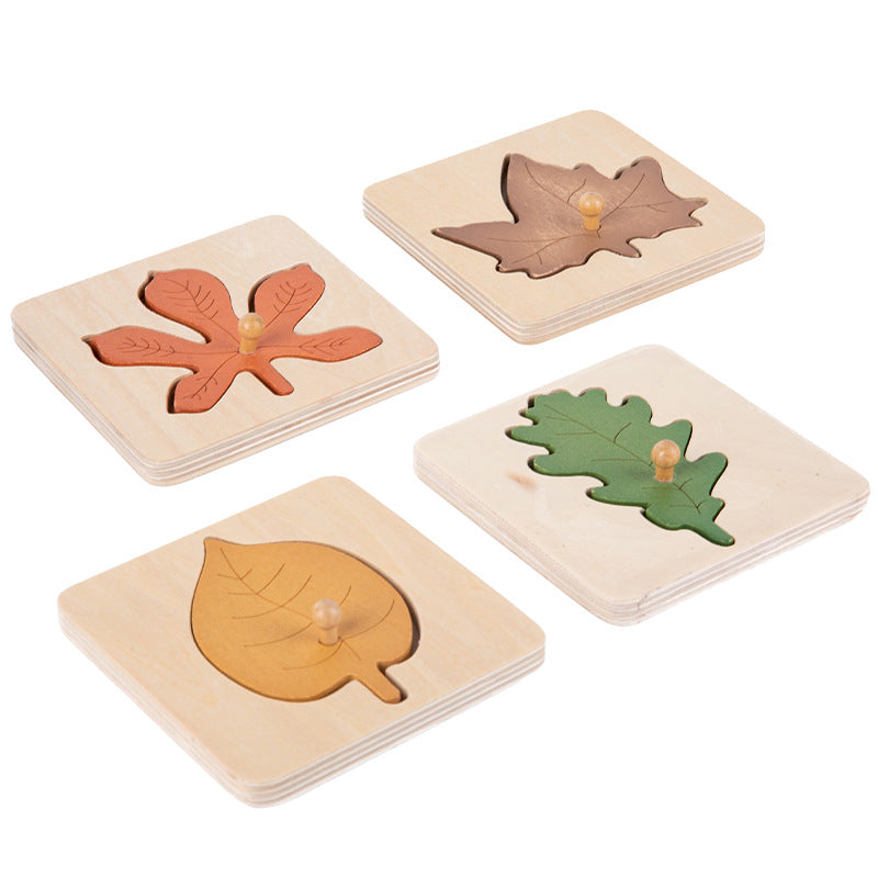 Children's early childhood leaf jigsaw puzzle