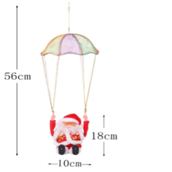 Santa parachute somersault toy