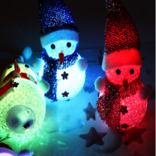 Glowing Illuminated Little Snowman Night Light