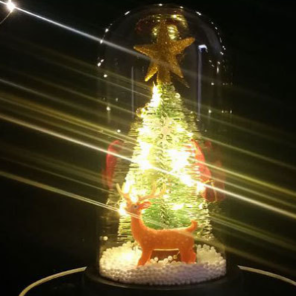 Pine window decoration LED lamp glass cover ornaments