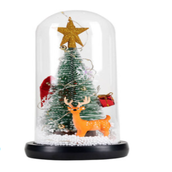 Pine window decoration LED lamp glass cover ornaments
