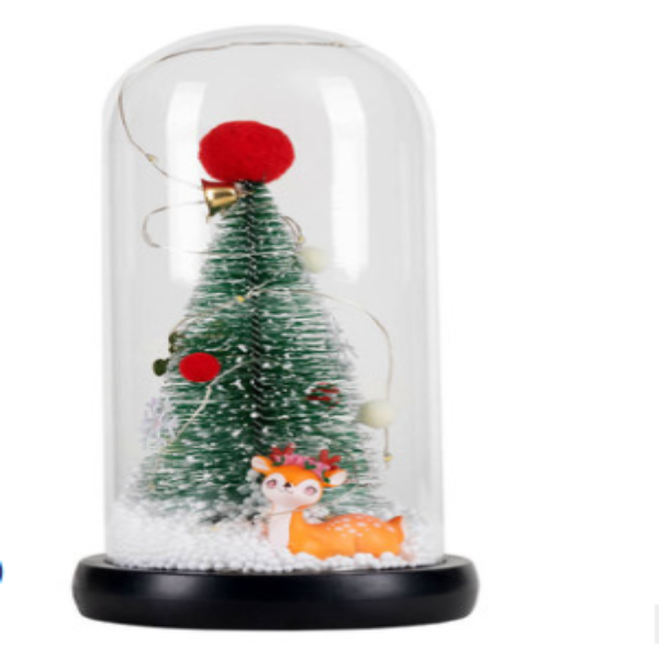 Pine window decoration LED lamp glass cover ornaments