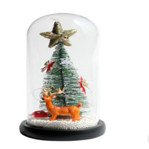 Pine window decoration LED lamp glass cover ornaments