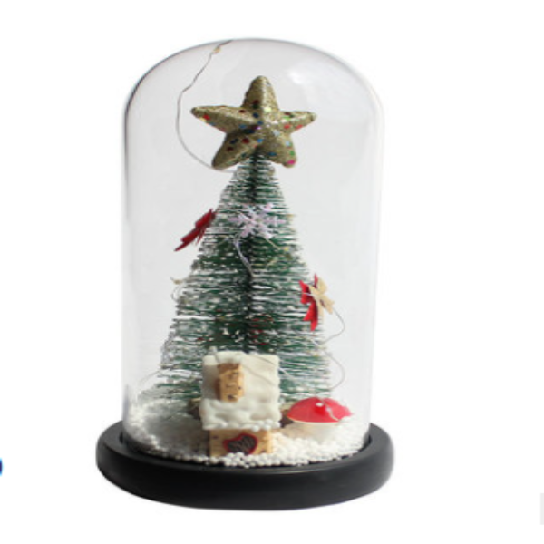 Pine window decoration LED lamp glass cover ornaments