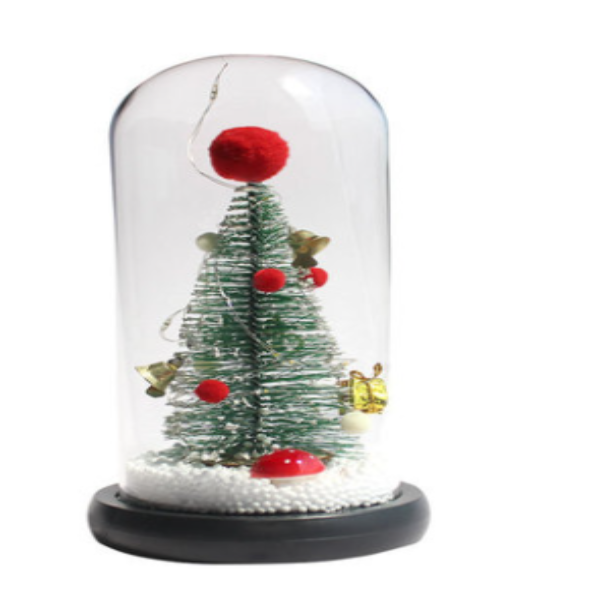 Pine window decoration LED lamp glass cover ornaments