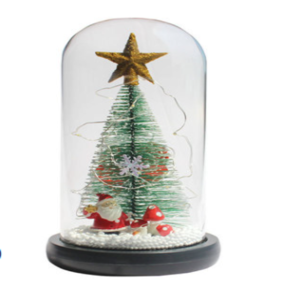 Pine window decoration LED lamp glass cover ornaments