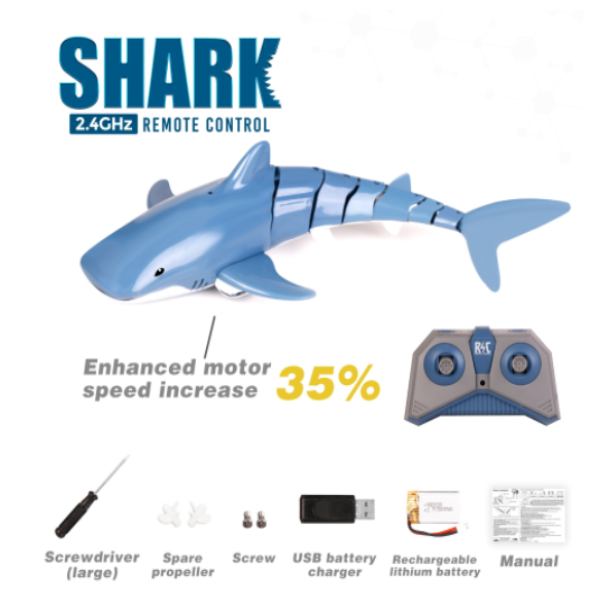 Remote control simulation electric shark
