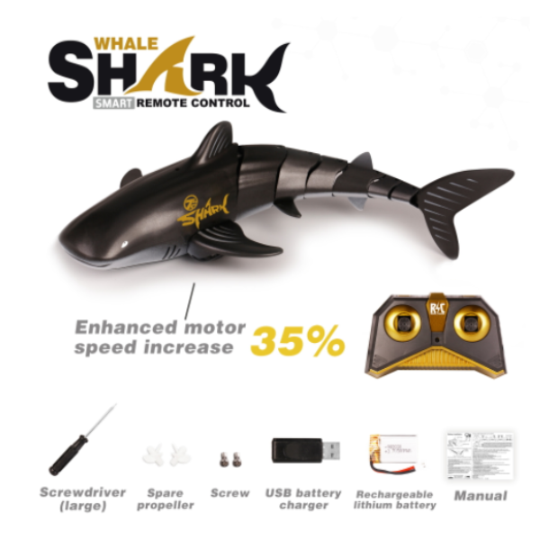 Remote control simulation electric shark