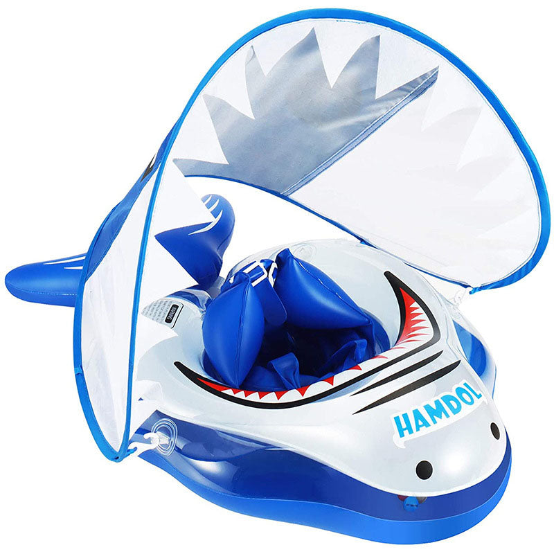 Swimming circle newborn shark canopy