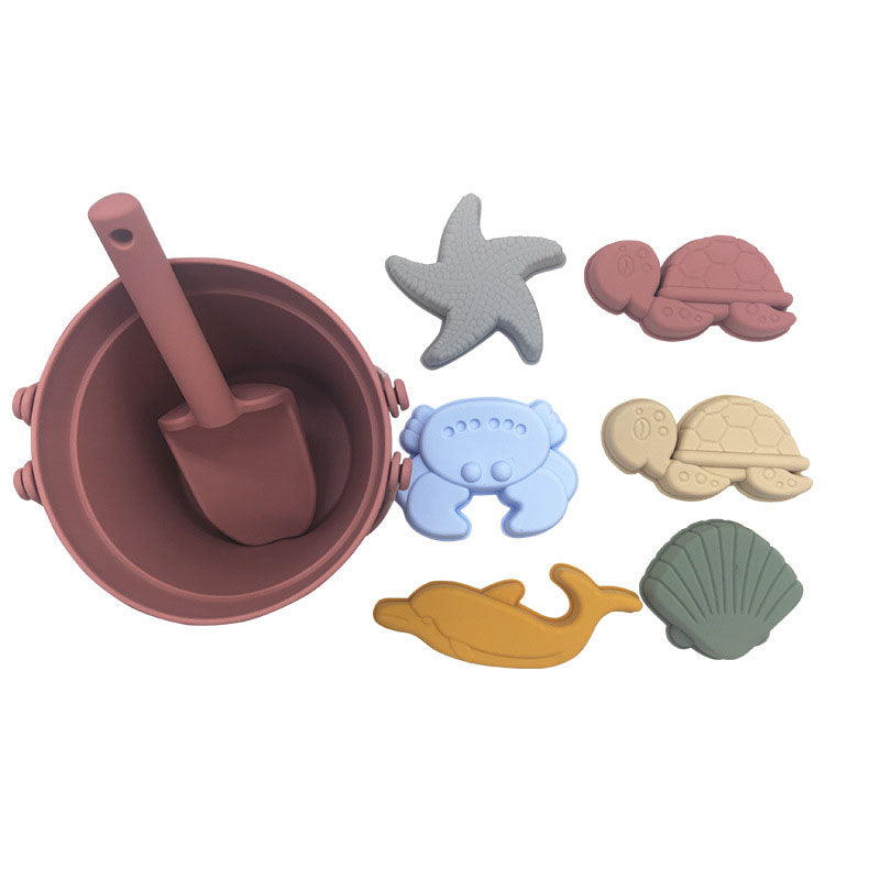 Silicone beach toy animal model