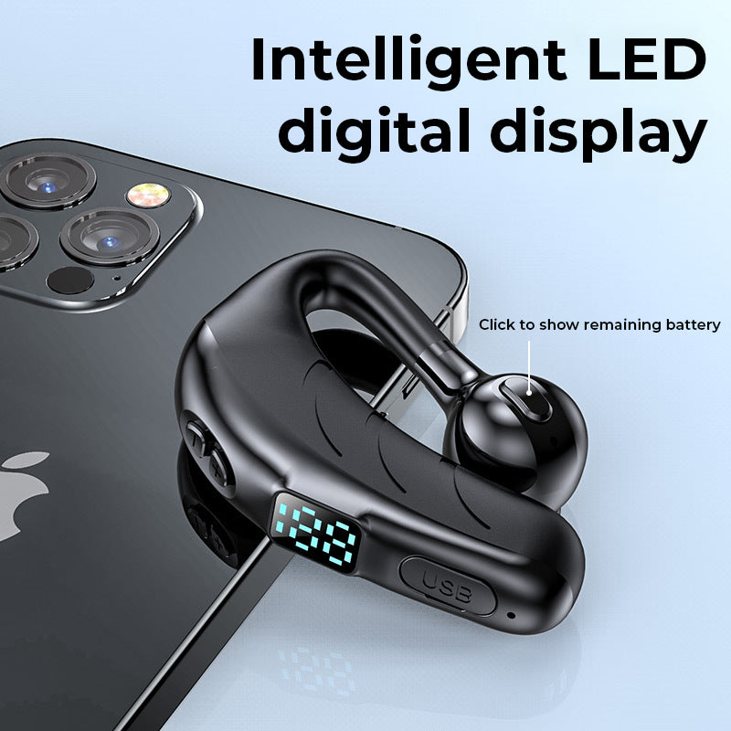 Ear-hanging Bluetooth Headset-Digital Display