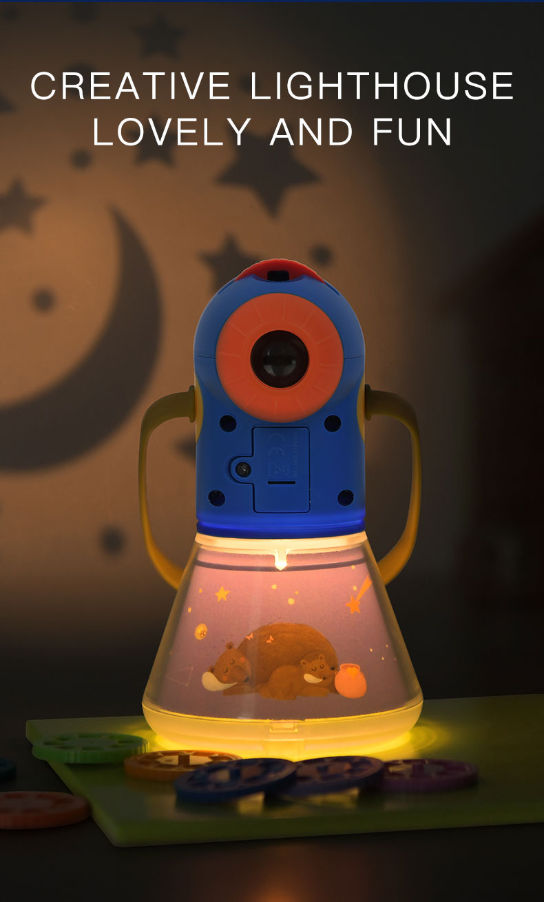 Children's night light projection lamp multifunctional toy