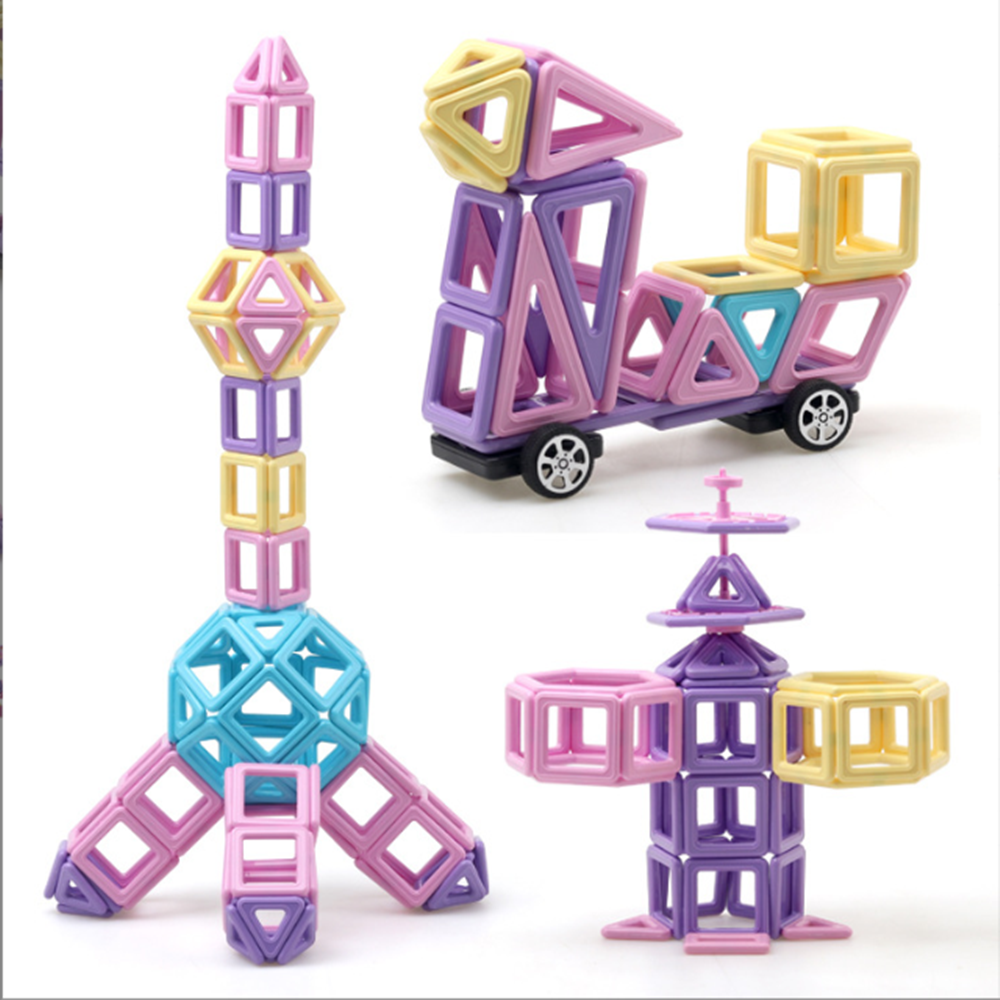 Magnetic chip building block set children's education