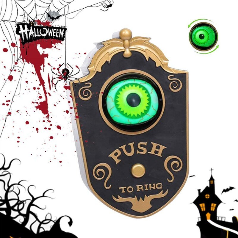 Halloween One Eyed Doorbell Haunted Decoration
