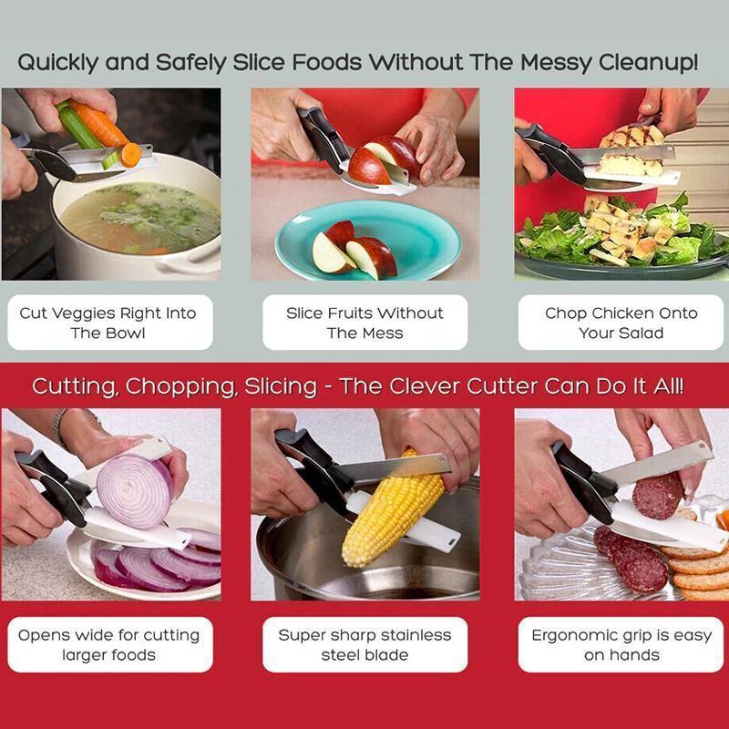 Multifunctional Scissors Food Vegetable Scissor 2 in 1