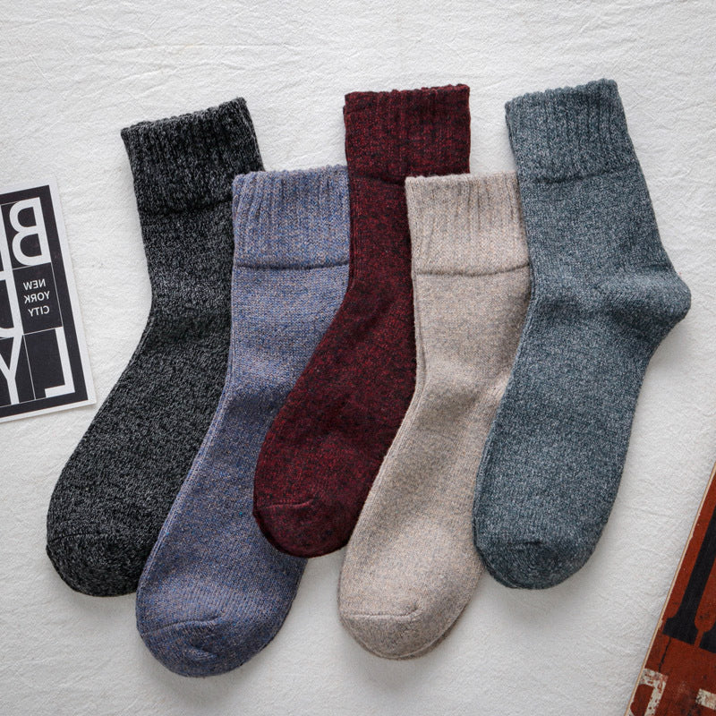 5 pairs of winter men's thickened thermal socks