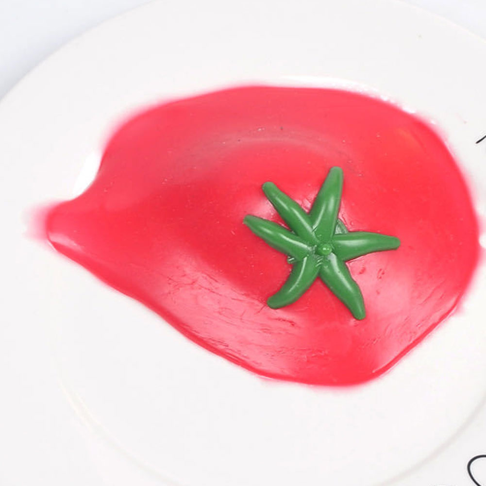 Tomato squeeze toy simulated soft anxiety reducer