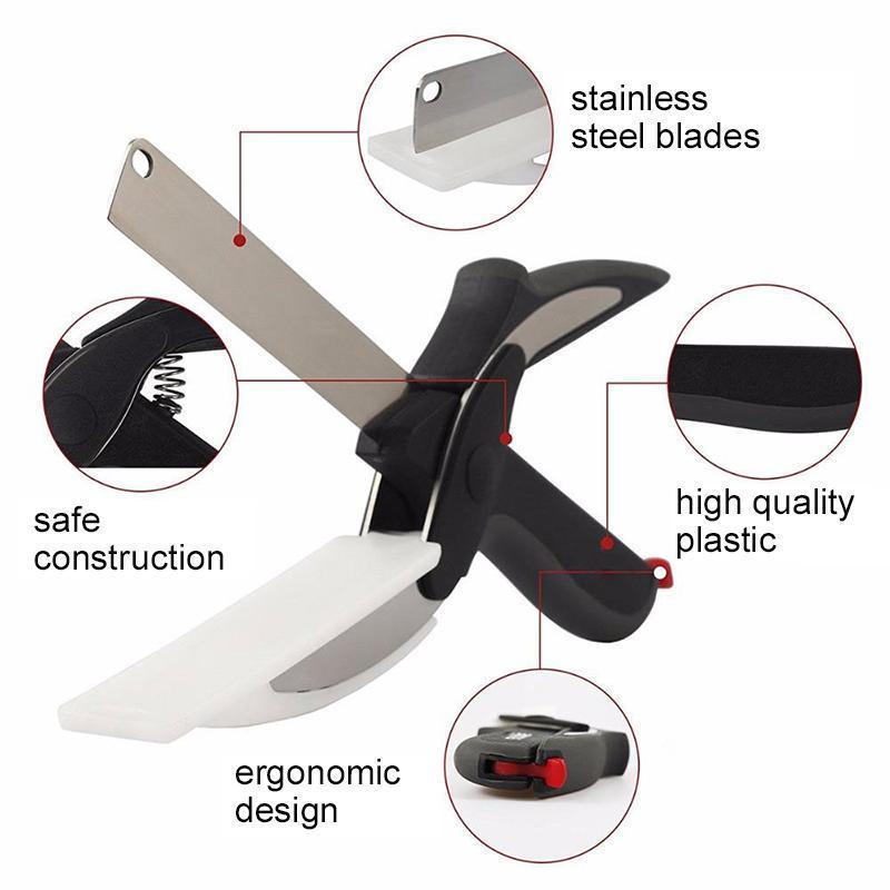Multifunctional Scissors Food Vegetable Scissor 2 in 1