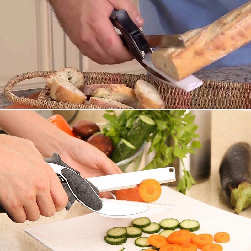 Multifunctional Scissors Food Vegetable Scissor 2 in 1