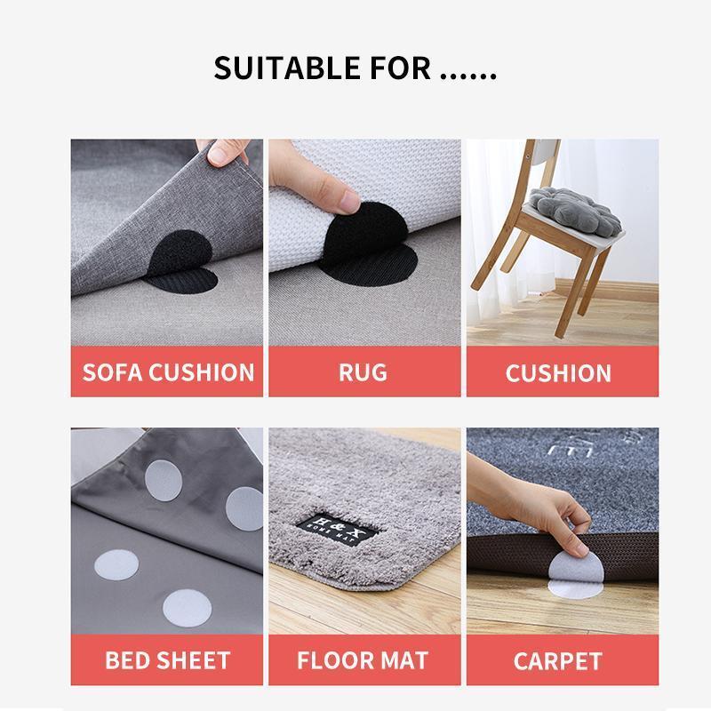 Rug Anchors Carpet Non-Slip Hook and Loop(5 pcs/ box)