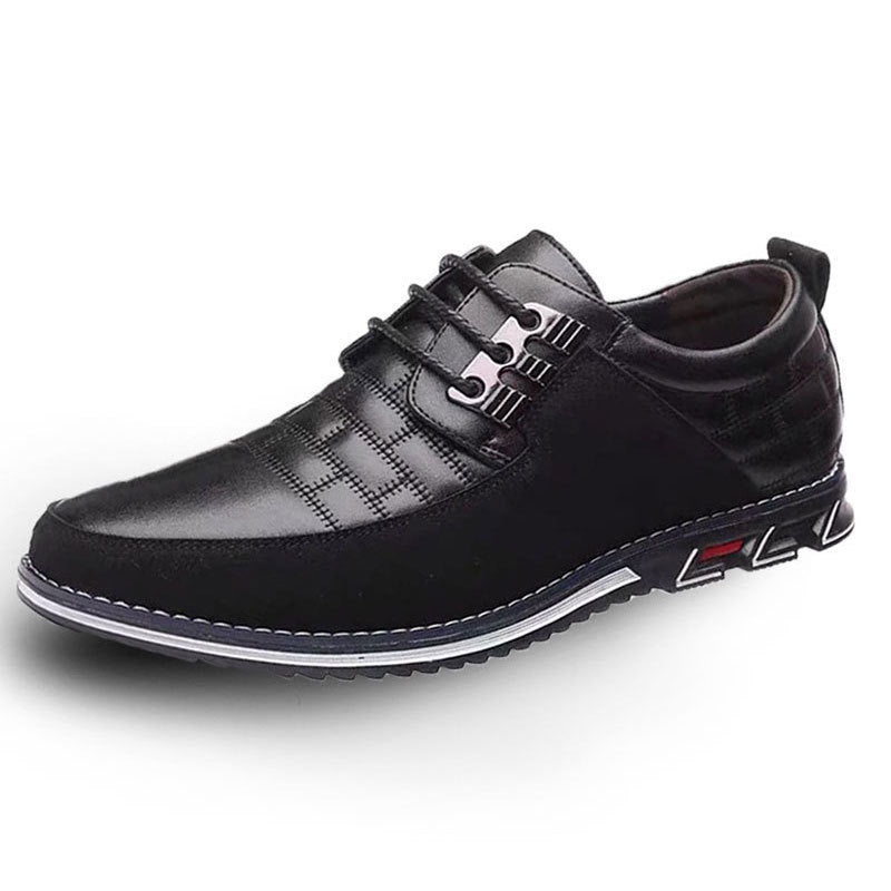 Square Embroidery Casual Men's Shoes