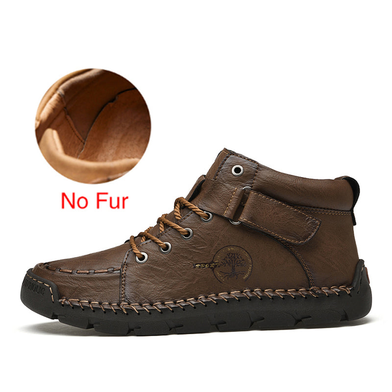 Soft leather office boots