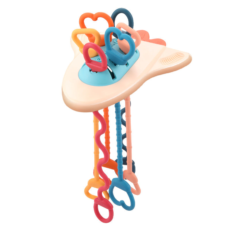 Pull silicone teething baby sensory toy