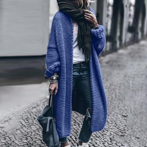 Knitted cardigan sweater coat