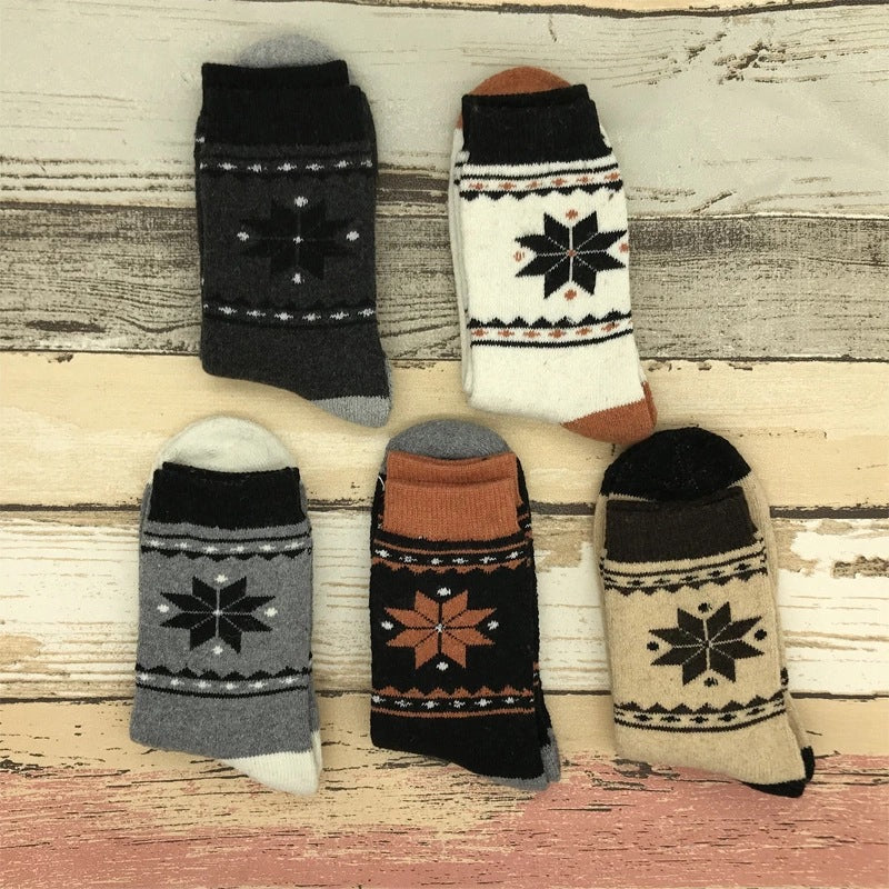 5 pairs of winter men's thickened thermal socks