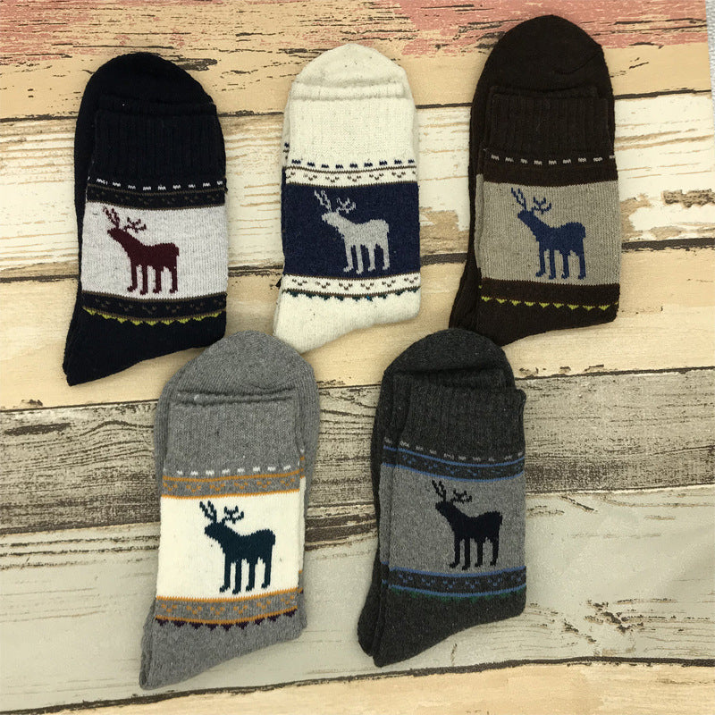5 pairs of winter men's thickened thermal socks