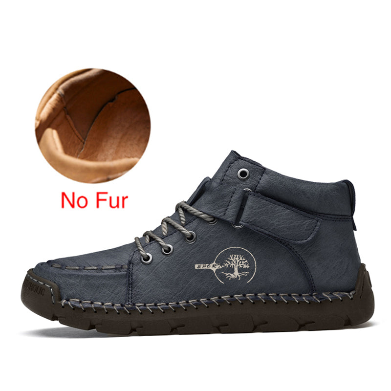 Soft leather office boots
