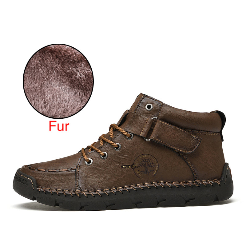 Soft leather office boots