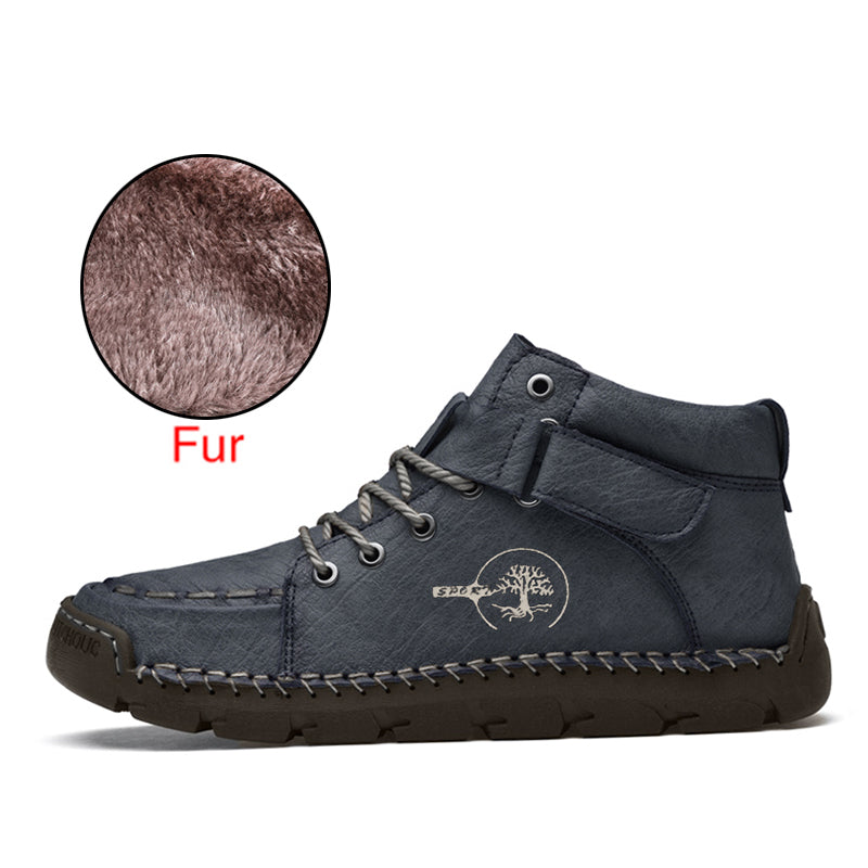 Soft leather office boots