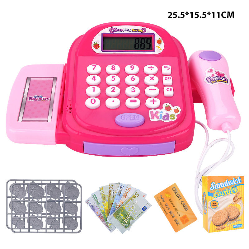 Children's analog electronic cash register toys