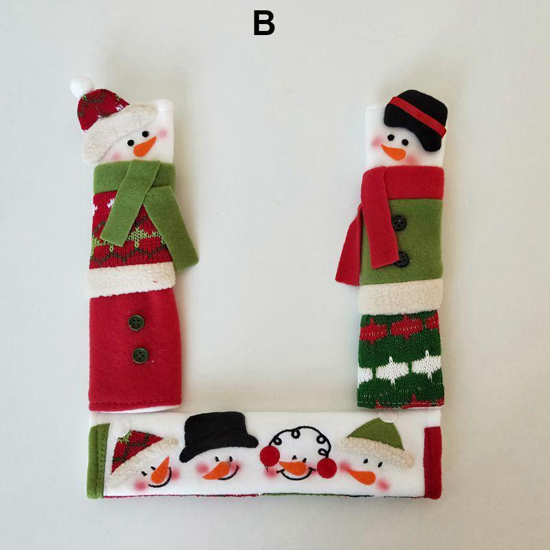 SNOWMAN KITCHEN HANDLE DOOR COVERS
