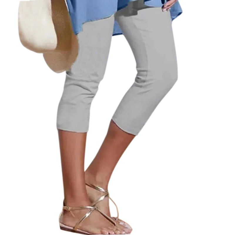 Women's plain casual leggings