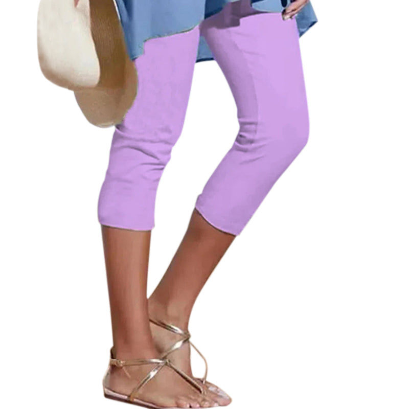 Women's plain casual leggings