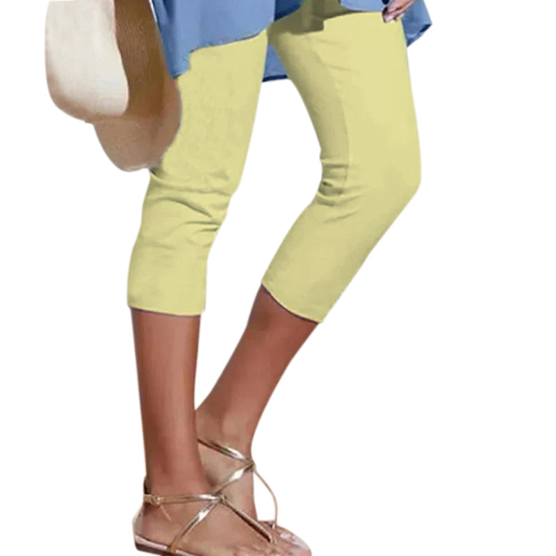 Women's plain casual leggings