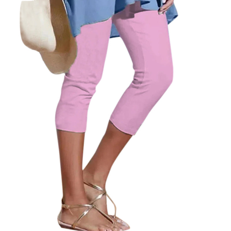 Women's plain casual leggings
