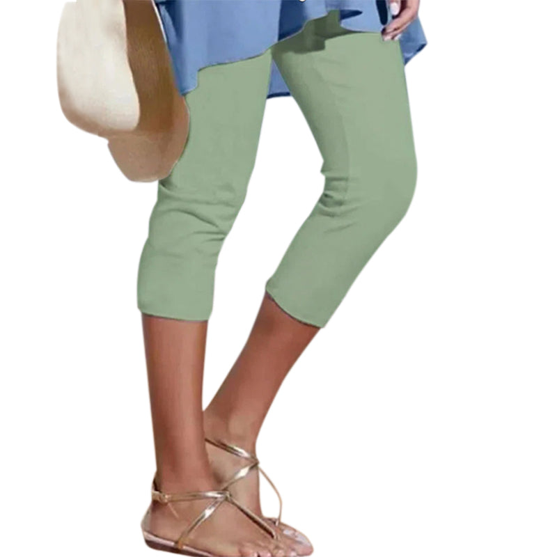 Women's plain casual leggings