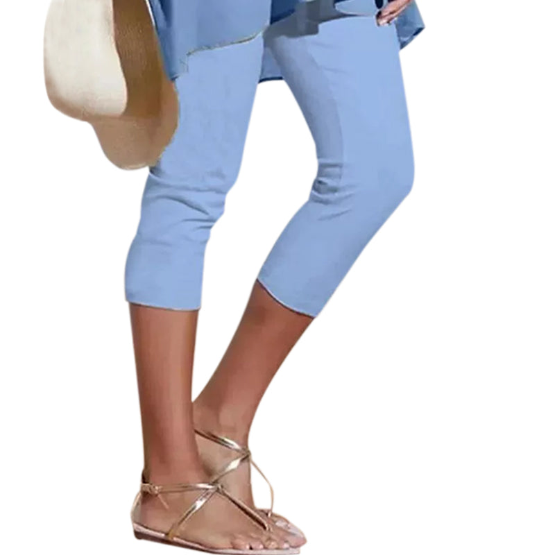 Women's plain casual leggings