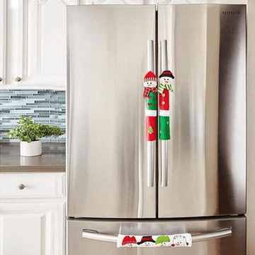 SNOWMAN KITCHEN HANDLE DOOR COVERS