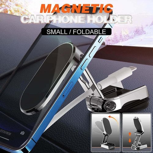 360° Rotating Folding Magnetic Car Phone Holder