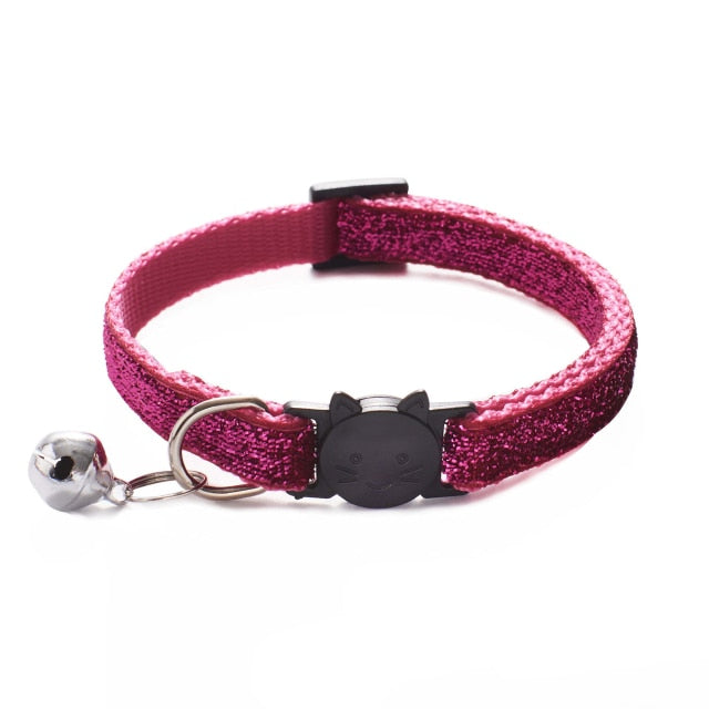 Sparkling Pet Cat Collar With Bell Breakaway Fashion