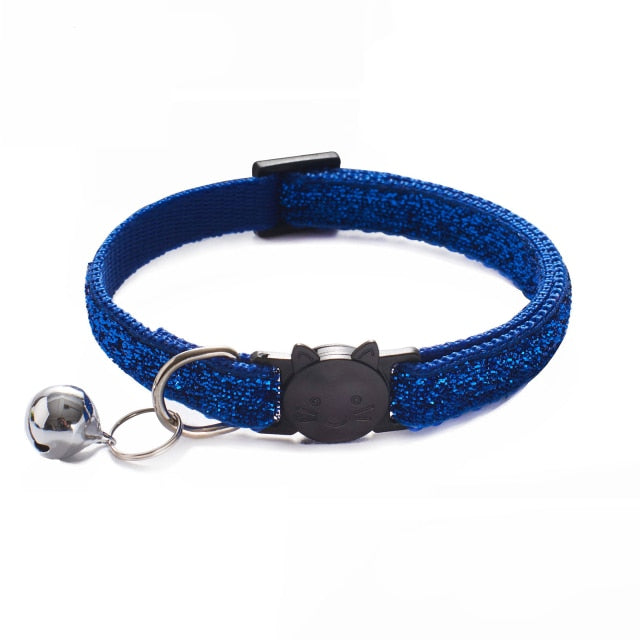Sparkling Pet Cat Collar With Bell Breakaway Fashion