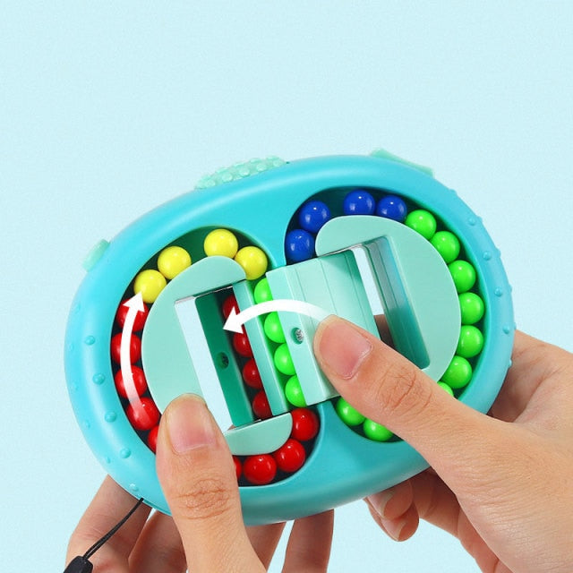 Cube fingertip decompression rotating ball toy
