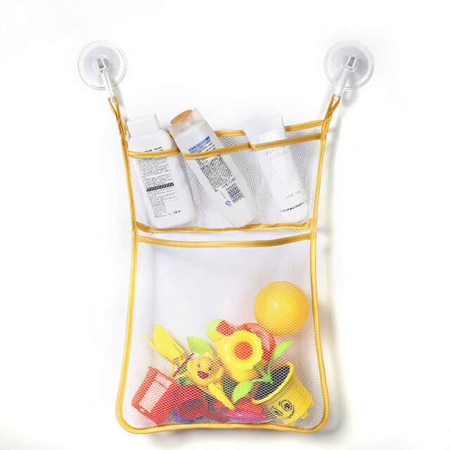 Multifunctional baby bathroom mesh bag