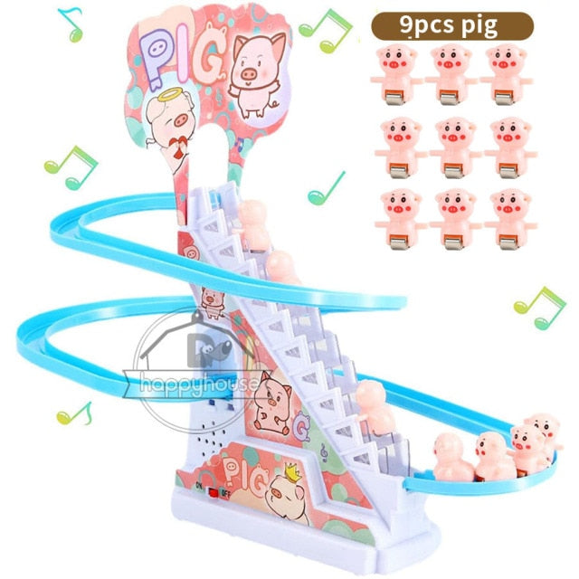 Children's electric stair climbing toy