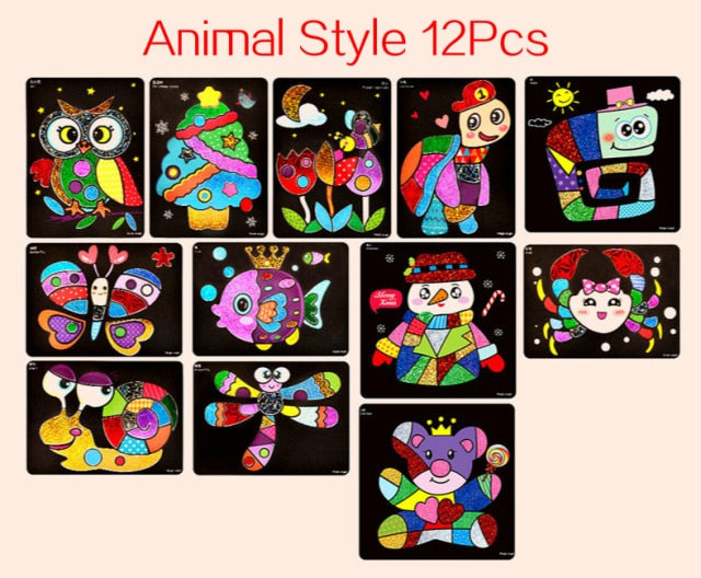 Children's cartoon creative learning painting toys